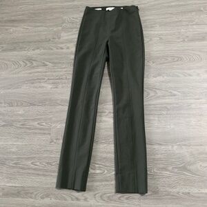 Vince - Cotton Blend Seamed Skinny Pants.